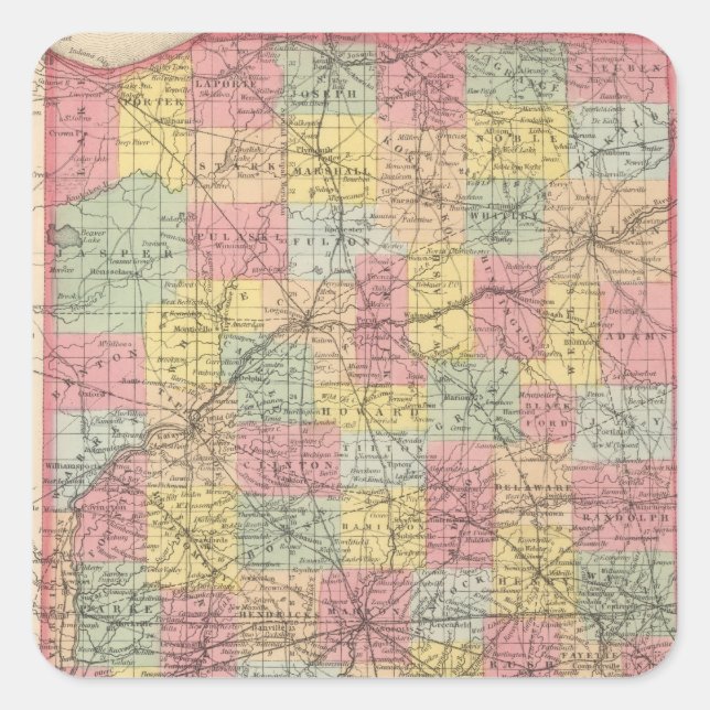 Sticker Carré Indiana (Devant)