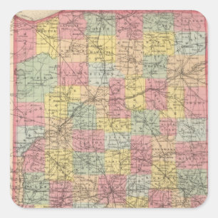 Sticker Carré Indiana