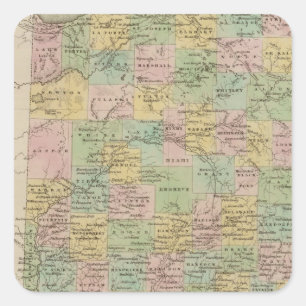 Sticker Carré Indiana 7