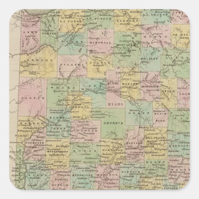 Sticker Carré Indiana 7 (Devant)