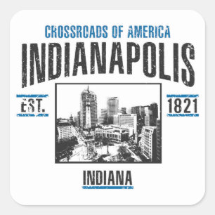 Sticker Carré Indianapolis