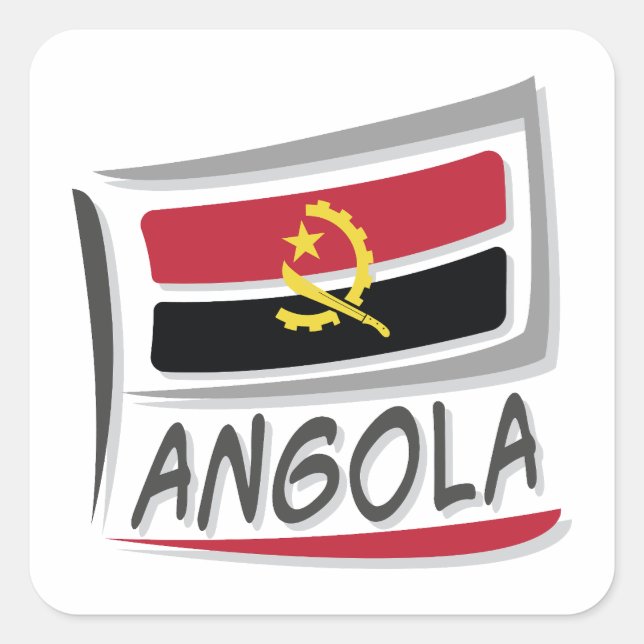 Sticker Carré Indicateur Angola Pride X (Devant)