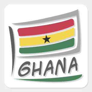 Sticker Carré Indicateur Ghana Pride X
