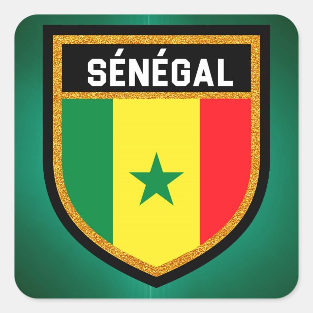 Sticker Carré Indicateur Sénégal (Devant)