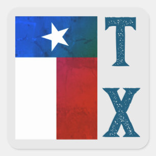 Sticker Carré Indicateur Texas (vertical)