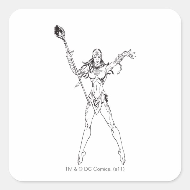 Sticker Carré Indigo Tribe 6 (Devant)