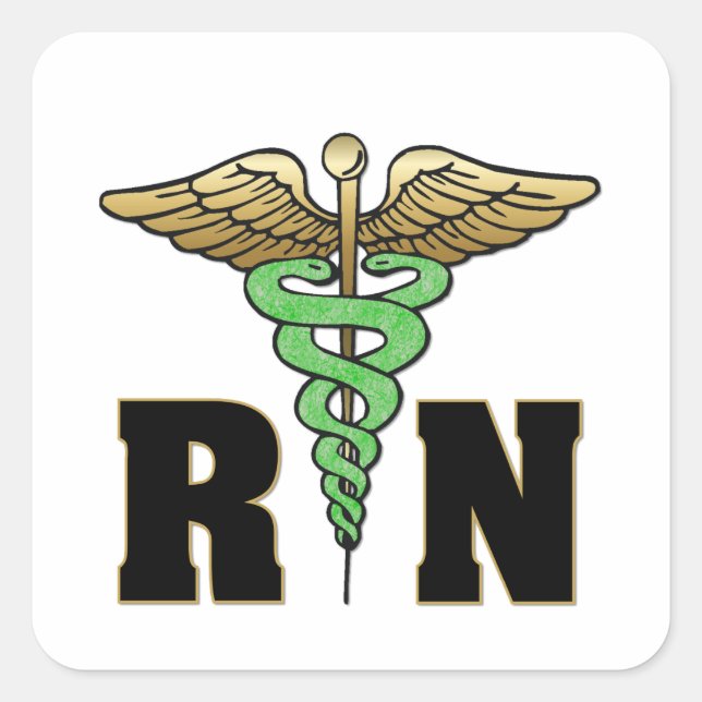 Sticker Carré infirmière de la RN (Devant)