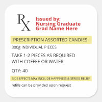 Infirmière diplômée Fun Novelty Rx Prescription
