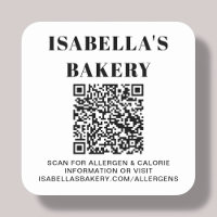 Information sur les calories d'allergie alimentair
