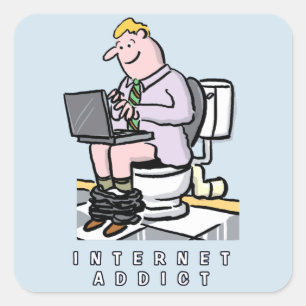 Sticker Carré Informatique, Internet et médias sociaux