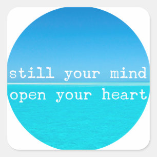 Sticker Carré Inhale Exhale Relaxant Devis Médationnel