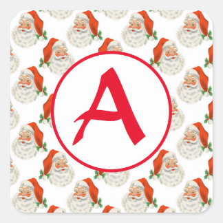 STICKER CARRÉ INITIALE PERSONNALISÉE