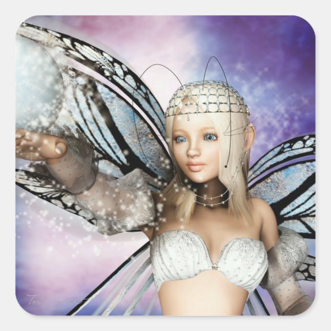 Sticker Carré Innocence douce (Devant)