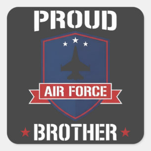 Sticker Carré Insigne de frère militaire de l'armée de l'air fie