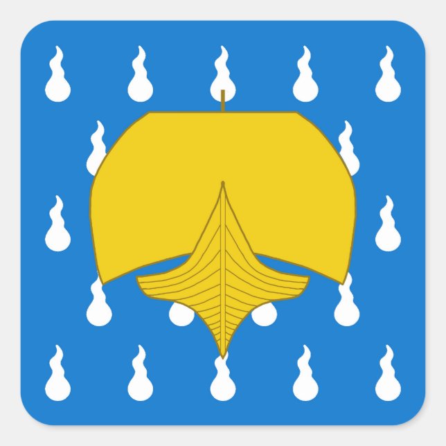 Sticker Carré Insigne de populace de tempête SCA (Devant)