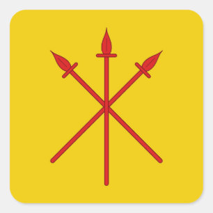 Sticker Carré Insigne de populace SCA Red Spears