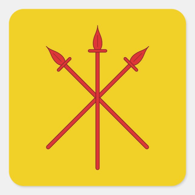 Sticker Carré Insigne de populace SCA Red Spears (Devant)