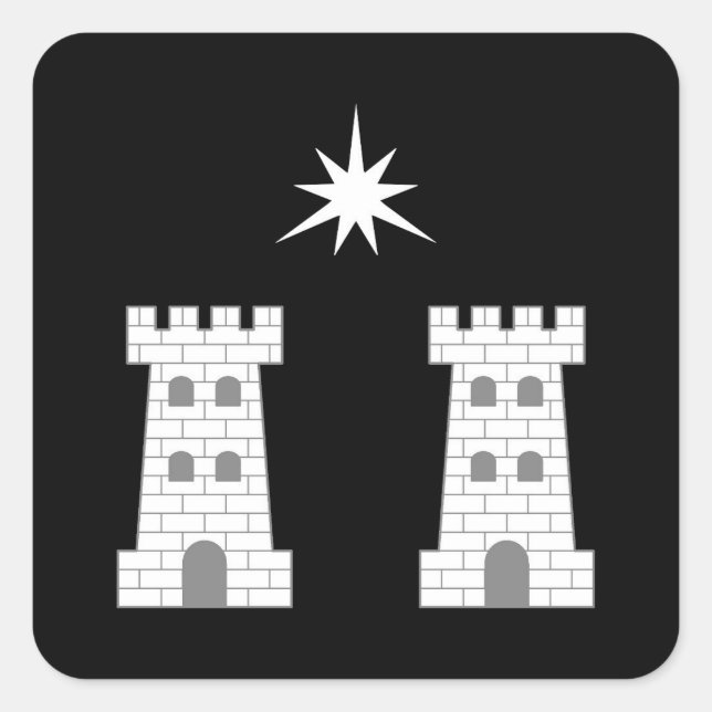 Sticker Carré Insigne de remplissage SCA Stargate (Devant)