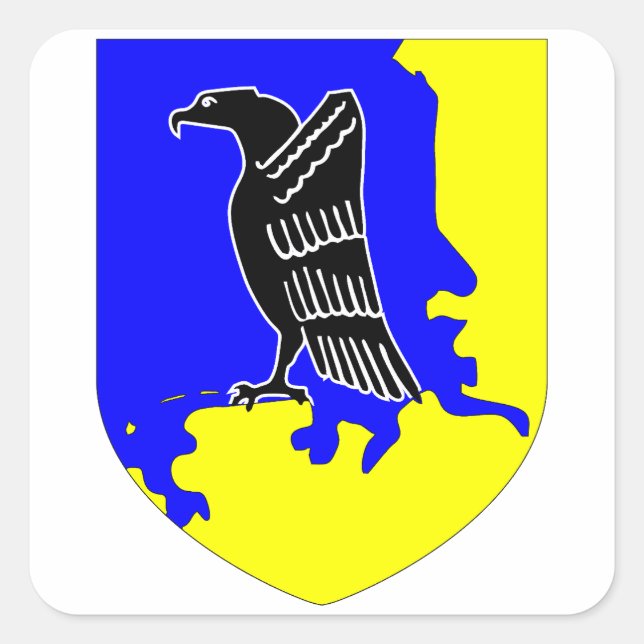 Sticker Carré Insigne Jagdgeschwader 1 (JG 1) Oesau Stab I (Devant)