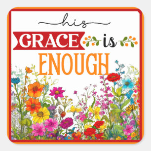 Sticker Carré Inspiration florale rétrospective