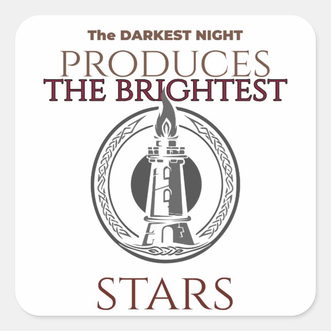 Sticker Carré Inspirationnel (Devant)