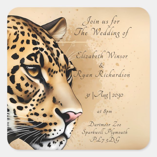 Sticker Carré Inspiré par la nature (Devant)