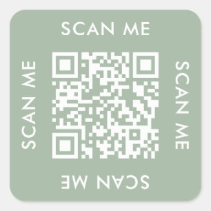 Sticker Carré instagram business modern Scan me qr code
