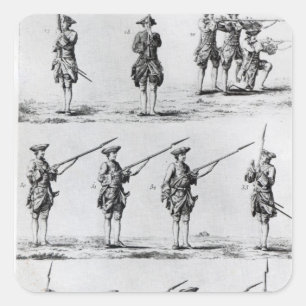 Sticker Carré Instructions pour un exercice Bayonet
