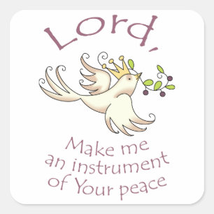 Sticker Carré Instrument de paix