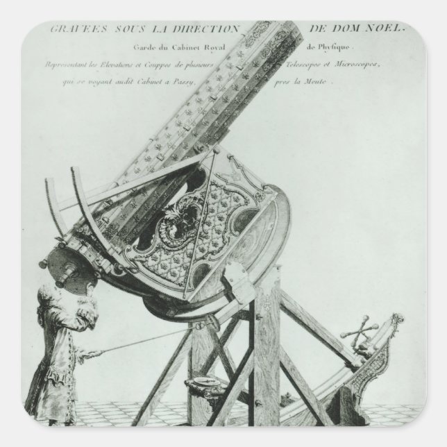 Sticker Carré Instruments d'optique' de Dom Noel (Devant)