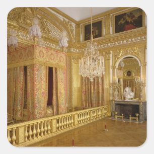 Sticker Carré Intérieur de la chambre de Louis XIV, 1701-23