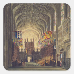 Sticker Carré Intérieur de la chapelle de St George, château de