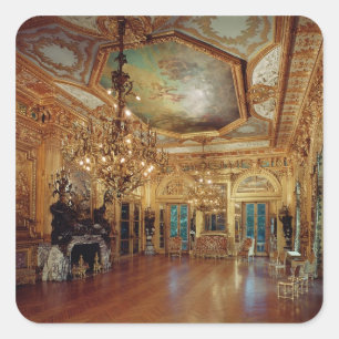 Sticker Carré Intérieur de la salle de musique
