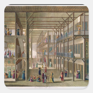 Sticker Carré Intérieur du harem du grand seigneur de Constan