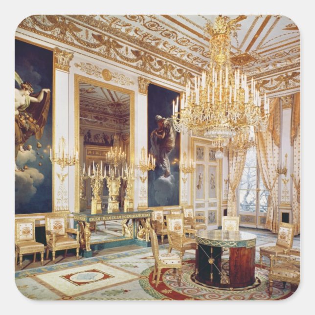 Sticker Carré Intérieur du Salon des Quatre Saisons (Devant)