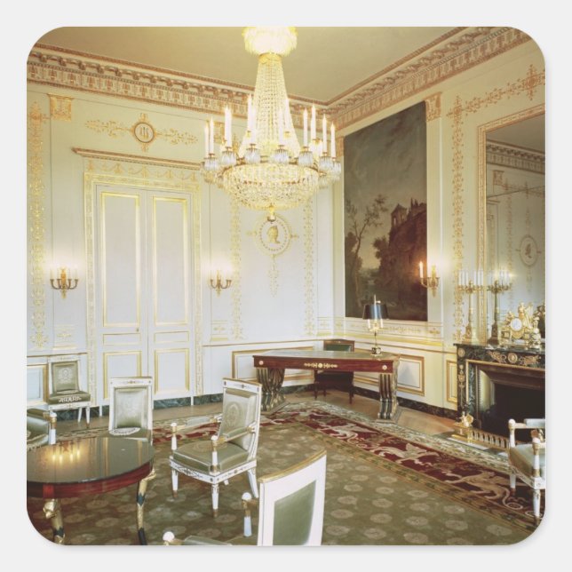Sticker Carré Intérieur du Salon Vert (Devant)