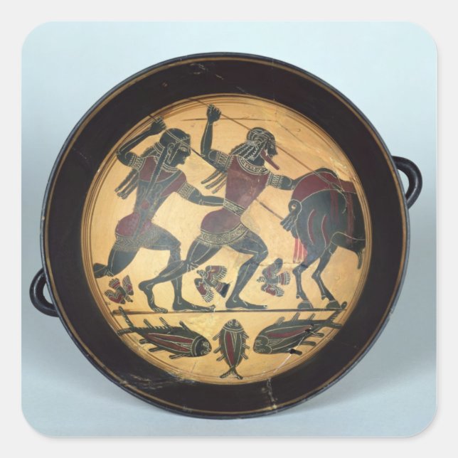 Sticker Carré Intérieur d'une tasse (Devant)