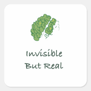 Sticker Carré Invisible mais réelle