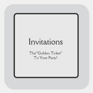 Sticker Carré Invitations