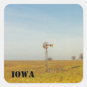 Sticker Carré iowa scènes