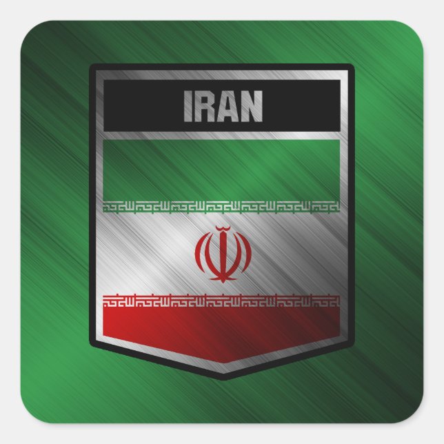 Sticker Carré Iran (Devant)