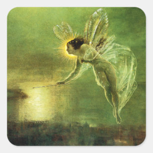 Sticker Carré Iris, Esprit de la Nuit