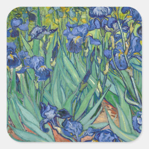 Sticker Carré Irises par Van Gogh