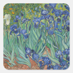 Sticker Carré Irises par Vincent Van Gogh