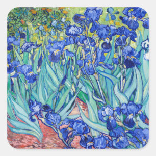 Sticker Carré Irises Vincent van Gogh