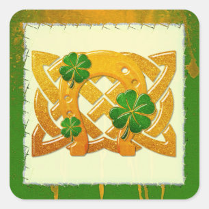 Sticker Carré Irish Fun 3D Whimsey 2
