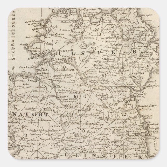 Sticker Carré Irlande (Devant)