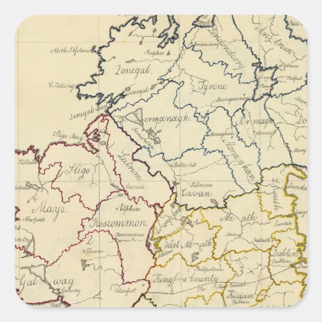 Sticker Carré Irlande 21 (Devant)