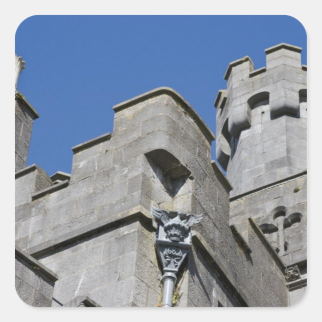 Sticker Carré Irlande, comté de Kilkenny, château médiéval. (Devant)