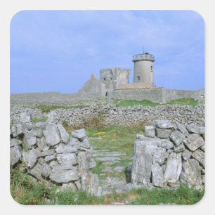 Sticker Carré Irlande, Inishmore, île d'Aran, fort de Dun Aengus